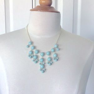 Teal costume jewelry necklace